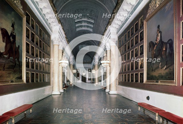 'The Military Gallery of the Winter Palace, 1839.  Artist: Karl Rossi