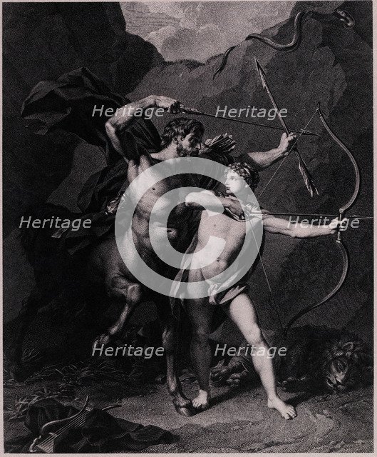 The Education of Achilles, 1794. Artist: Bervic, Charles Clément (1756-1822)
