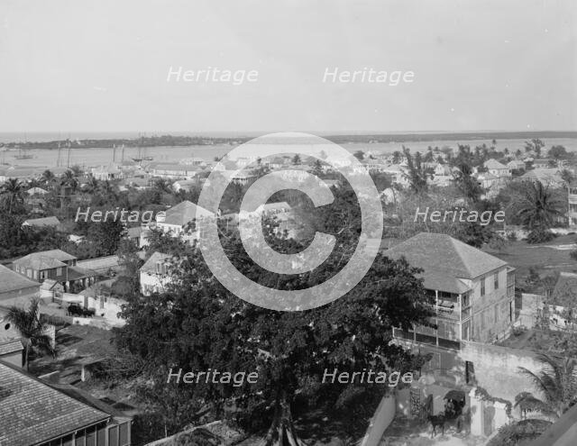 Nassau from the Royal Victoria, Bahama Islands, W.I., between 1900 and 1906. Creator: William H. Jackson.