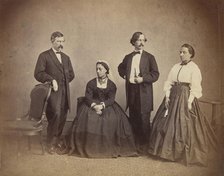 Queen Emma of Hawaii and Her Entourage, 1865. Creator: Alexander Gardner.