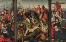 The Descent from the Cross. Triptych. Creator: Coffermans, Marcellus (1520-1578).