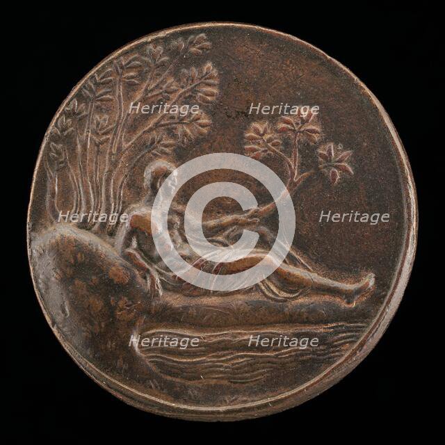 Bembo beside a Stream [reverse], probably 1532. Creator: Valerio Belli.