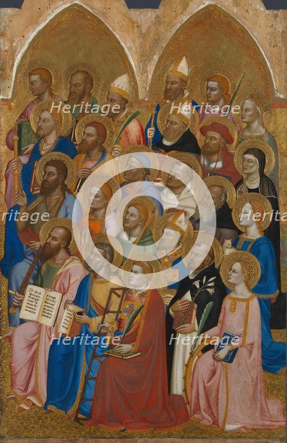 Adoring Saints (from the San Pier Maggiore Altarpiece), 1371. Artist: Jacopo di Cione (active 1365-1400)