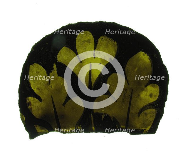 Glass Fragment, European, 15th century. Creator: Unknown.