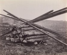 Confederate Method of Destroying Rail Roads at McCloud Mill, Virginia, 1863. Creator: Andrew Joseph Russell.