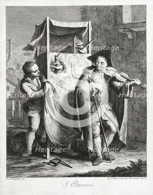 The Puppets, c1764. Creator: Giovanni Volpato.
