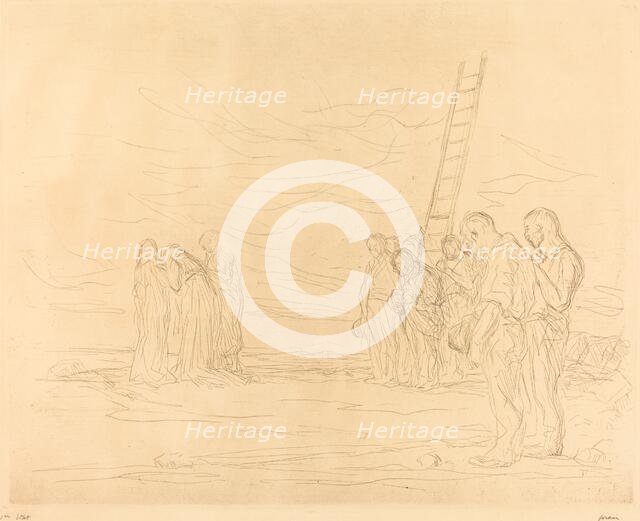 Calvary (first plate), 1902. Creator: Jean Louis Forain.