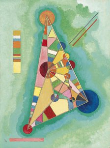 Colorful in the triangle. Artist: Kandinsky, Wassily Vasilyevich (1866-1944)