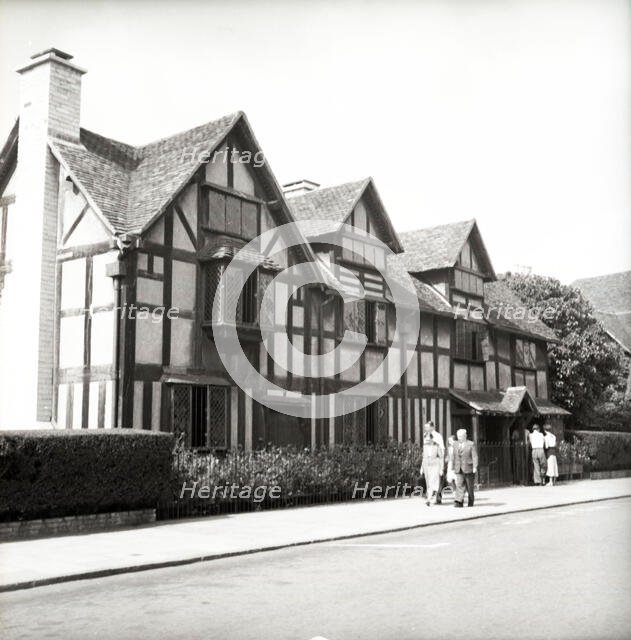 Shakespeare's birthplace, Stratford-upon-Avon, Warwickshire, c1955. Creator: Arthur Charles Kirby Ware.