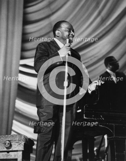 Count Basie on stage, 1960s. Creator: Brian Foskett.