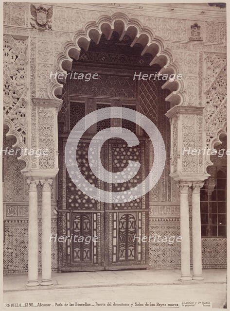 Doorway of the Alcazar, Seville, c1885. Creator: Juan Laurent.