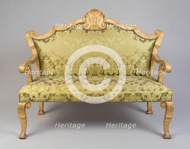 Settee (one of a pair), England, 1725/35. Creator: Unknown.