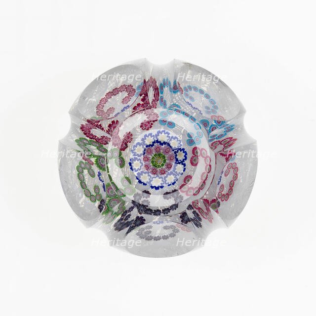 Paperweight, Clichy, c. 1845-55. Creator: Clichy Glassworks.