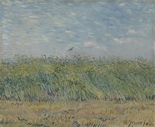 Wheatfield with Partridge, 1887. Creator: Gogh, Vincent, van (1853-1890).