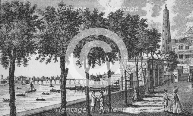 York Watergate, Westminster, 1784 (1911). Artist: Alexander Hogg.