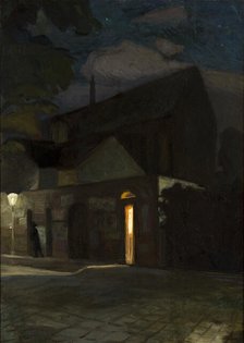 The Domincan Church in Krakow at Night, 1902. Creator: Henryk Szczyglinski.