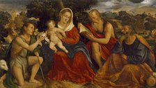 The Holy Family with Saints John the Baptist and Jerome, 1520-1525. Creator: Giampietro Silvio.