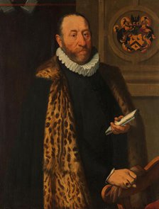 Portrait of Mattheus Augustijnsz Steyn, Councilor in the College of the Admiralty of the Northern Qu Creator: Pieter Pietersz the Younger.