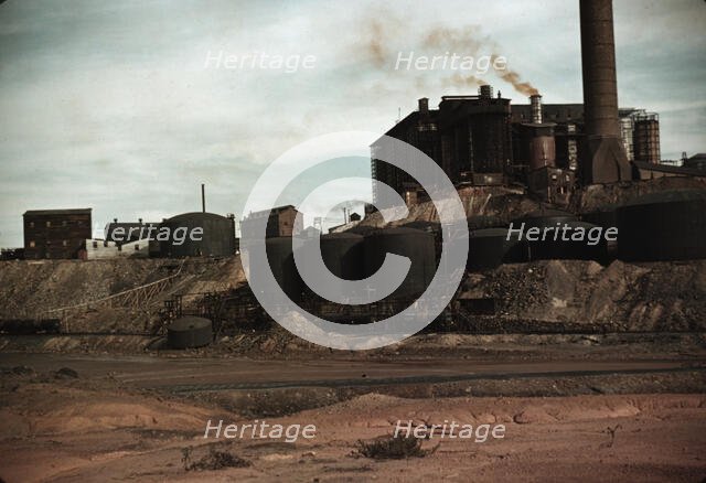 Copper mining and sulfuric acid plant, Copperhill, Tenn., 1940. Creator: Marion Post Wolcott.
