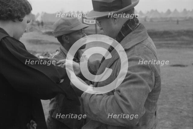 Vaccination in the camp for Negro flood refugees at Marianna, Arkansas, 1937. Creator: Walker Evans.