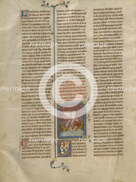 King Tanor Rescued from the Sea, about 1320-1340. Creator: Unknown.