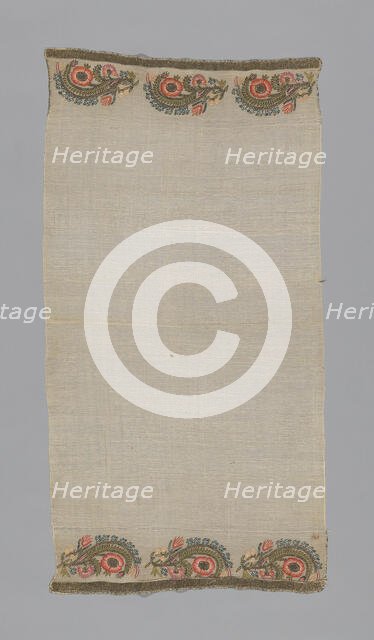 Towel or Napkin, Turkey, 19th century. Creator: Unknown.