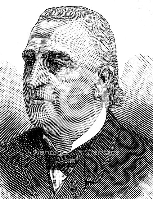 Jean Martin Charcot, French neurologist and pathologist, 1893. Artist: Anon