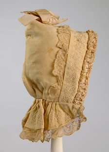 Bonnet, American, ca. 1890. Creator: Unknown.