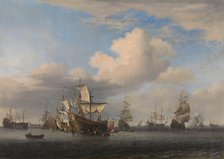 Captured English Ships after the Four Days’ Battle, c.1666. Creator: Willem van de Velde the Younger.