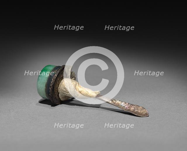 Snuff Bottle (stopper), 1644-1912. Creator: Unknown.