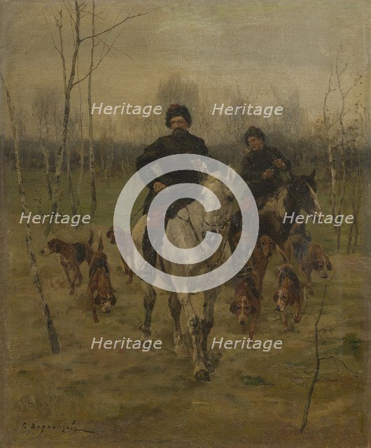 Hunting Scene, End of 19th-Early 20th century.
