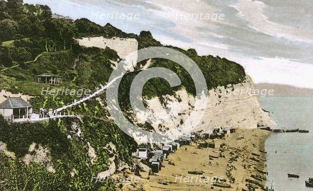 Beer Beach, Devon, early 20th century. Artist: Unknown