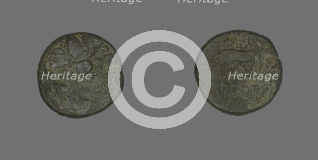 Coin Depicting a Wreath, 202-133 BCE. Creator: Unknown.