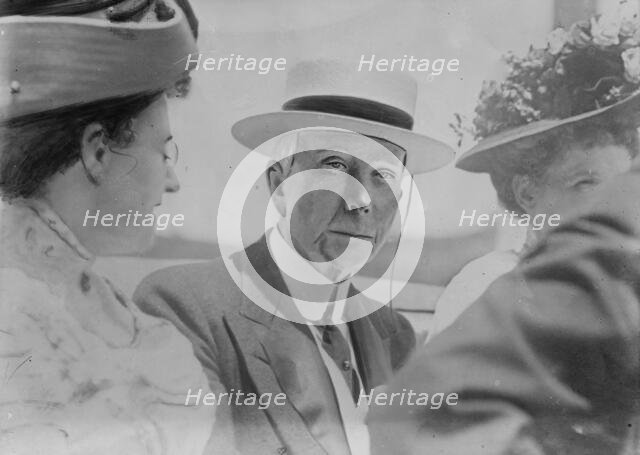 J.D. Rockefeller with others on his birthday, 1910. Creator: Bain News Service.