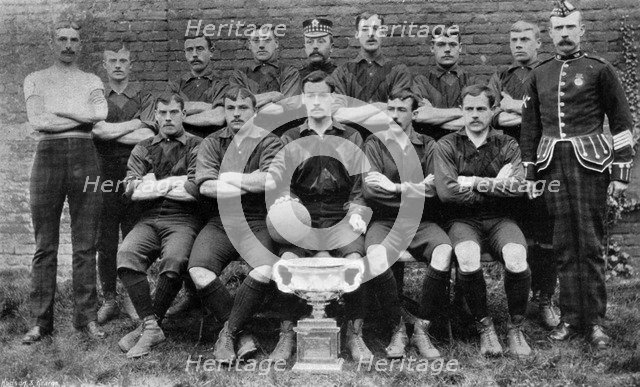 Football team of the 1st Royal Scots (Lothian Regiment), 1896. Artist: Unknown