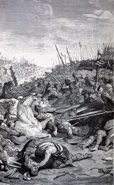 Battle of Adrianople in Thrace, between the armies of Emperor Constantine 'The Great' and Liciniu…