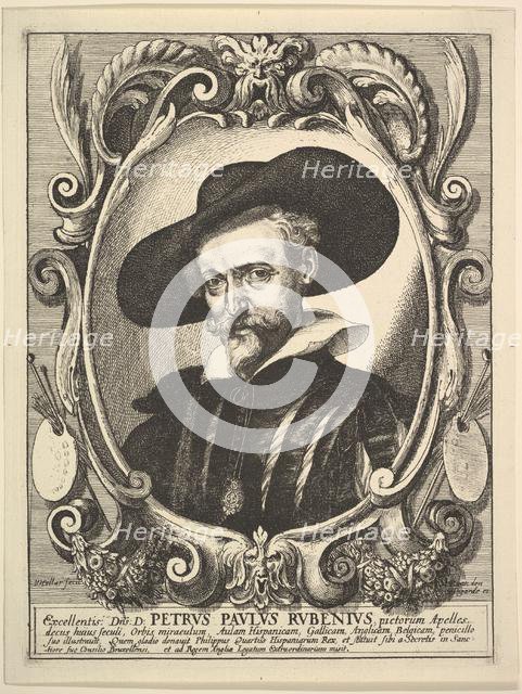 Peter Paul Rubens (Petrus Paulus Rubenius), 1625-77. Creator: Wenceslaus Hollar.