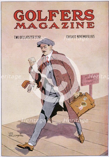 Cover of Golfers Magazine, Chicago, November 1915. Artist: Unknown