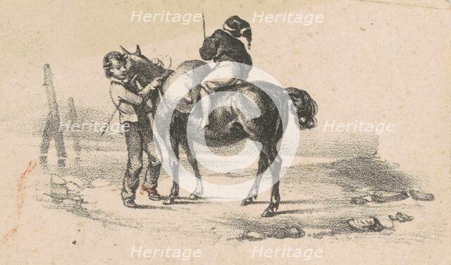 Youths and a Horse, 19th century. Creator: Unknown.