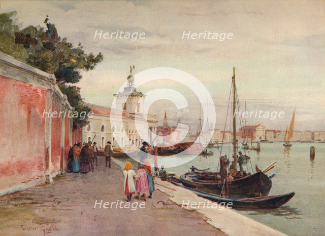 'La Dogana, Venice', c1900 (1913). Artist: Walter Frederick Roofe Tyndale.