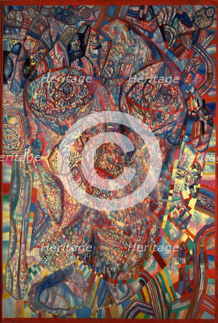 A living Head, 1923. Artist: Filonov, Pavel Nikolayevich (1883-1941)