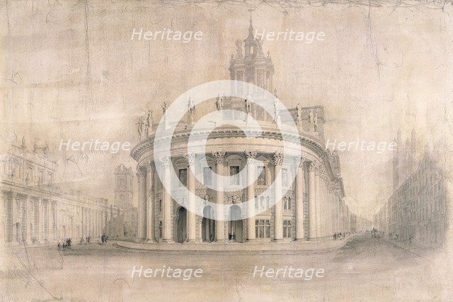 Royal Exchange, London, 1838. Artist: Unknown