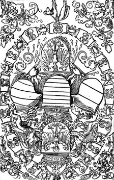 'The Five Imperial Coats of Arms', 1515 (1906). Artist: Albrecht Durer.