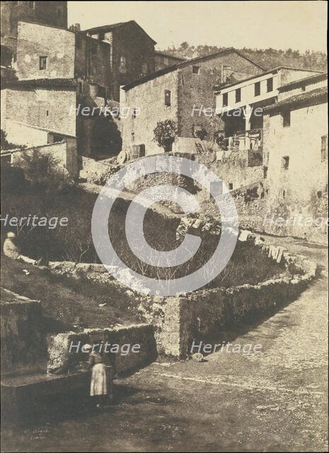 A Street in Grasse, 1852. Creator: Charles Nègre.