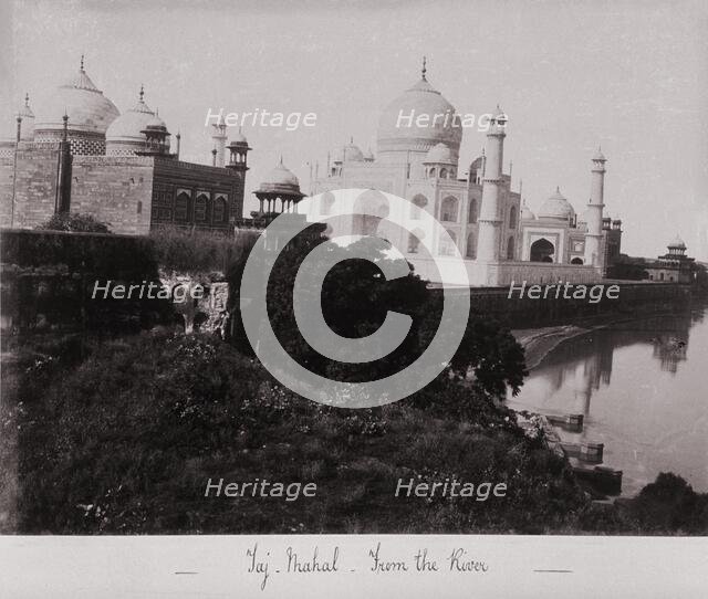 Taj Mahal-from the River, Late 1860s. Creator: Samuel Bourne.