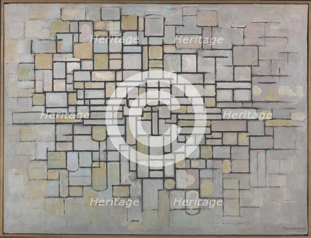 Composition No. 2, 1913. Creator: Mondrian, Piet (1872-1944).