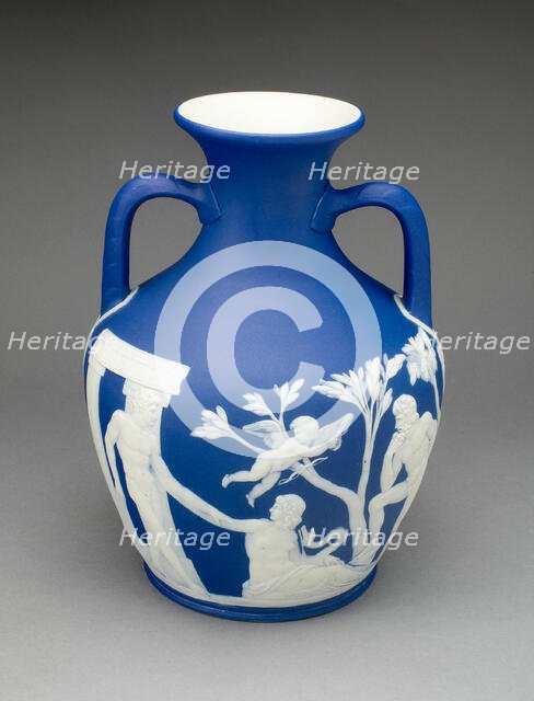 Portland Vase, Burslem, 1860/80. Creator: Wedgwood.