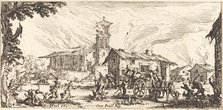 Ravaging and Burning a Village, c. 1633. Creator: Jacques Callot.