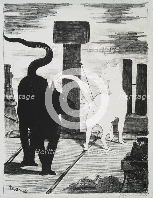 Le rendez-vous des chats., 1868. Creator: Edouard Manet.