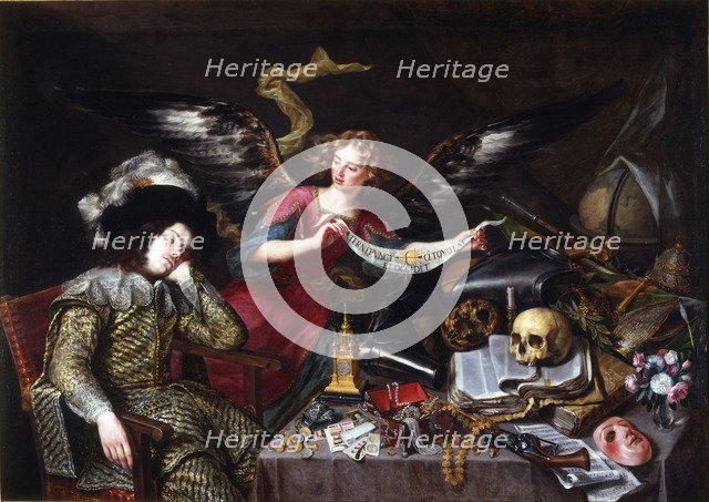 The Knight's Dream. Artist: Pereda y Salgado, Antonio, de (1611-1678)